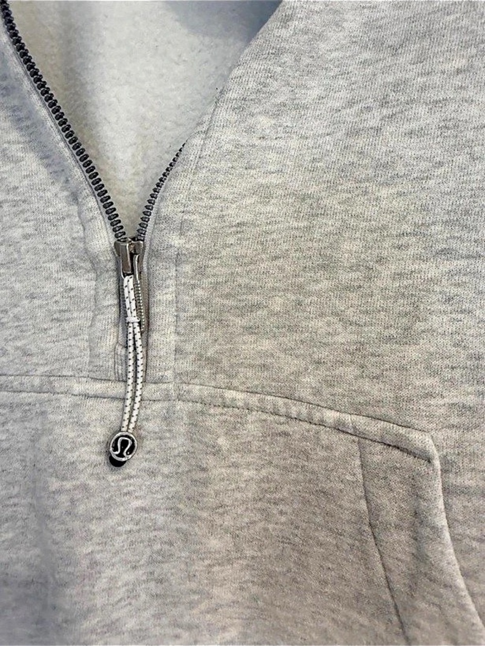 lululemon Scuba Oversized Funnel-Neck Half Zip Gray Hoodie - Picture 3 of 4
